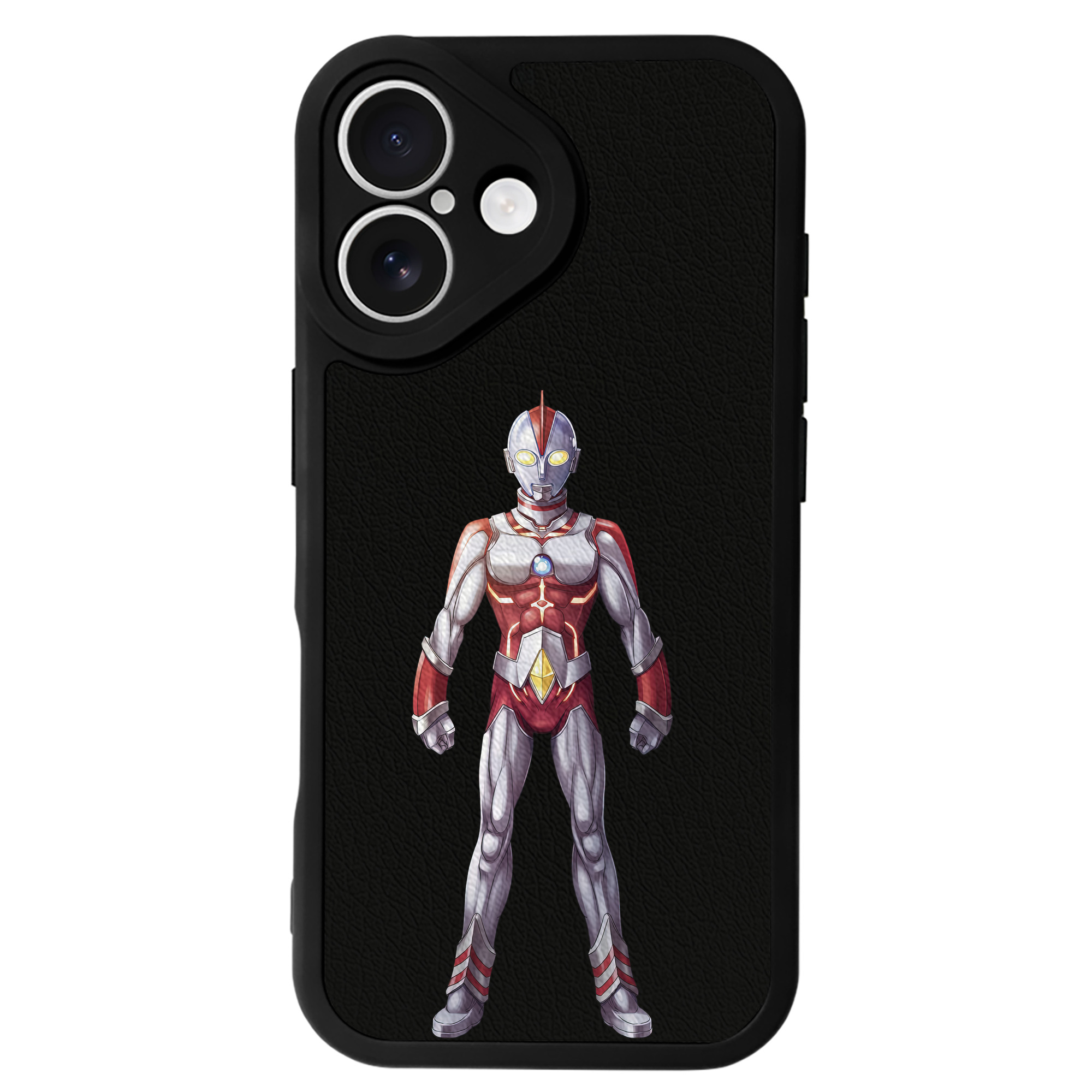 （画像用） ウルトラマン Ultraman 【iPhone 16シリーズ対応】シリコンスマホケース（レザー調） 材質：シリコン